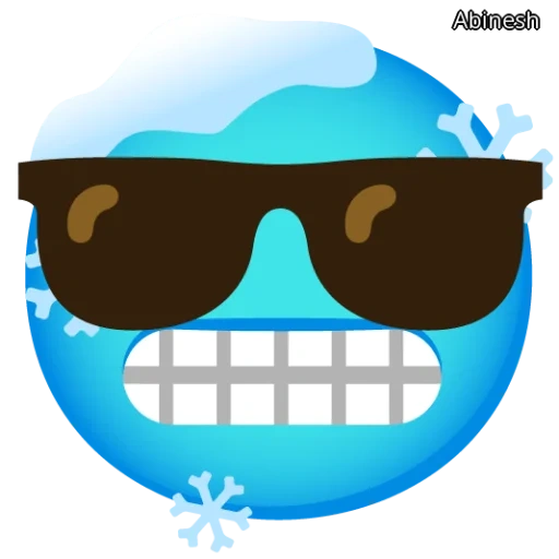 emoji, expression robot, expression glasses, smiling face glasses, cool emoji