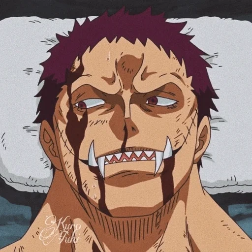 katakuri, katakura yanzi, the smile of the film warehouse, the film warehouse doesn't wear a mask, charlotte katakuri