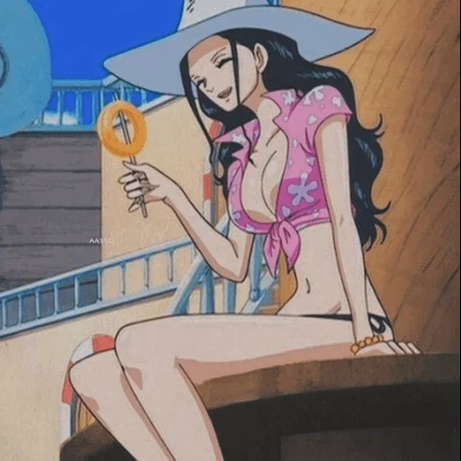 satu potong, anime one piece, robin van pis 18, van pis gold robin, van pis fan service robin