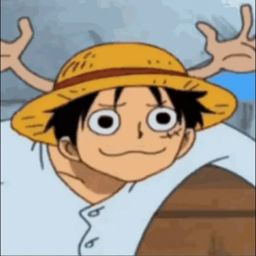 luffy, ван-пис, манки д луффи, чоппер луффи усопп, луффи имитирует чоппера