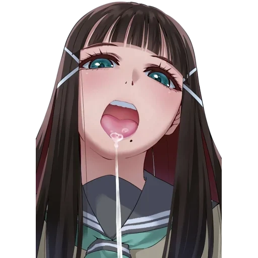 arts anime, anime girls, kizuna ahegao, anime characters, anime aiforia ahegao