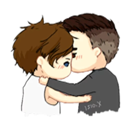 anime couples, drawings of steam, drawings of couples, cute couples drawings, larry staylinson chibi