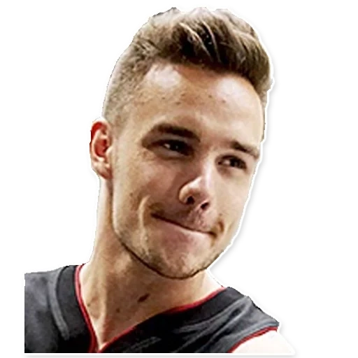 jovem, liam payne, tweet sorridente de luer, tesoura masculina, cabelo masculino