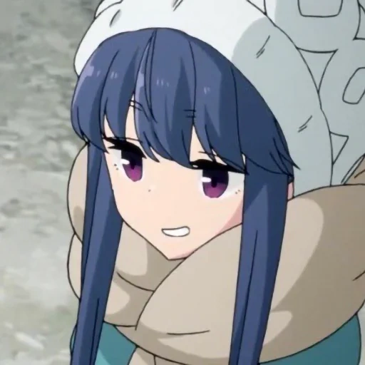 anime, anime, yuru camp rin, yuru camp rin skrin, el campamento de aire fresco