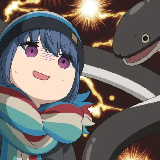 anime, anime kunst, anime charaktere, yuru camp anime, yuru camp screenshots