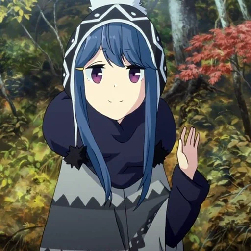 anime, yuru camp rin, fille animée, personnages d'anime, yuru camp 2 saison