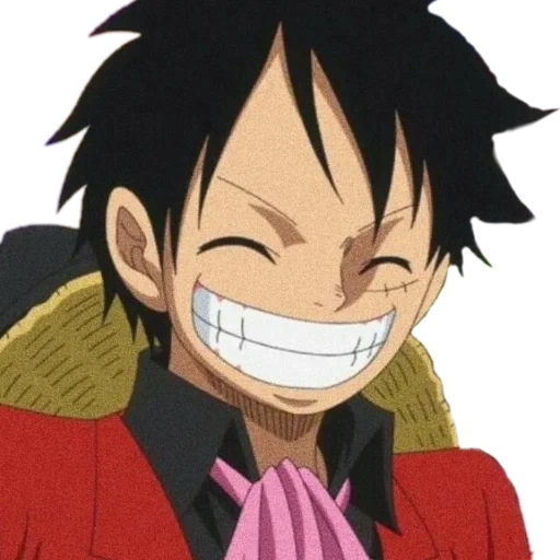 luffy, smile luffy, manky de luffy, anime smile luffy, one-piece luffy sourit
