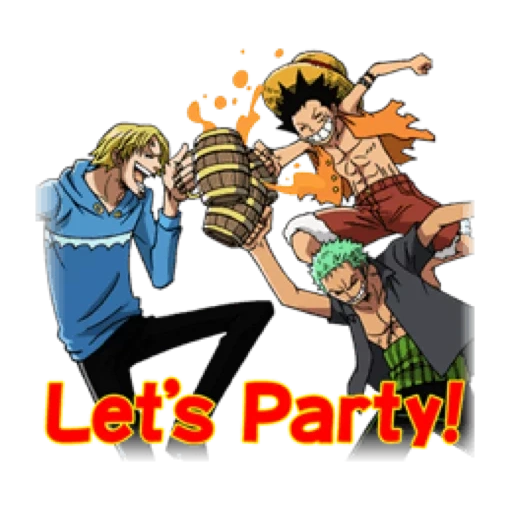 une pièce, luffy zoro, luffy usopp, luffy zoro sanji, van pi anniversaire luffy