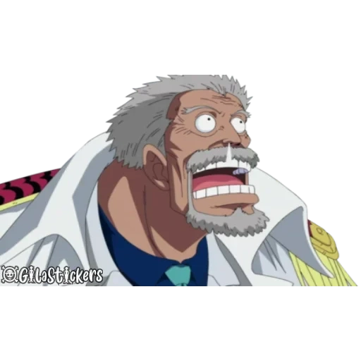 аниме, гарп ван пис, monkey d garp, sanji one piece