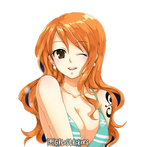 нами, нами сан, рыжая аниме, нами ван пис, nami one piece аниме