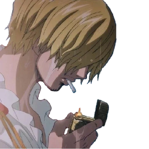 аниме, sanji, рисунок, санджи плачет, персонажи аниме