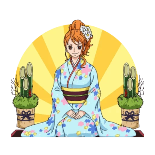 imagem de anime, princesa anime, papel de animação, wonderful van pis nami, inoue ori quimono