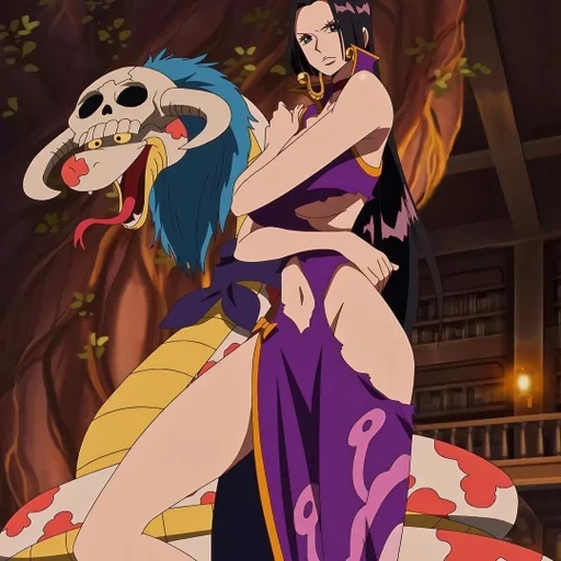 one piece, hankok van pis, anime characters, boa hankok anime kadra