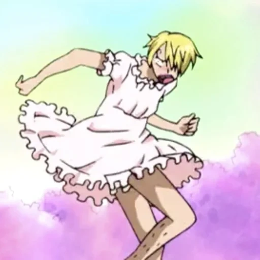 anime, uma pedaço, sanji okam, anime de uma peça, vestido de van pis sanji