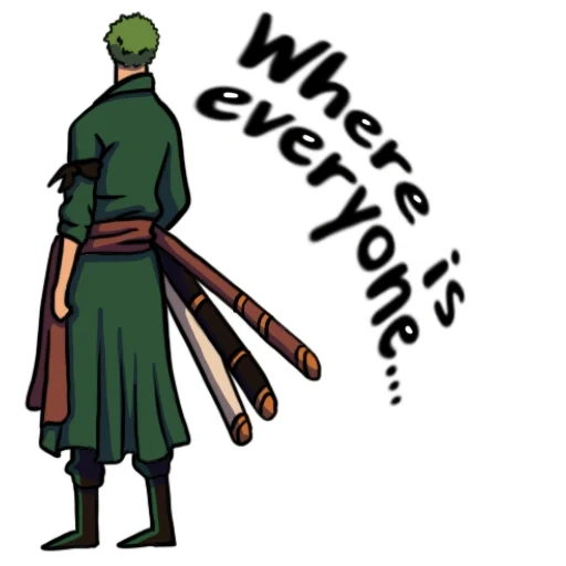 zoro, animação, roronoa zorro, personagem de anime, zorro all-high van pis