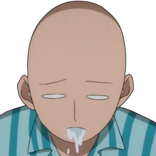 saitama, vanpanchman, anime geloso, anime vanpanchman, saitama beve caffè