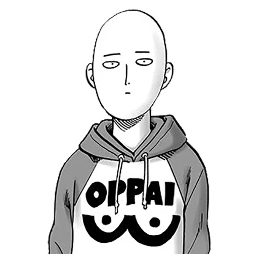 vanpanchman, noir noir noir, oppai vanpanchman, vanpanchman dans un sweat-shirt