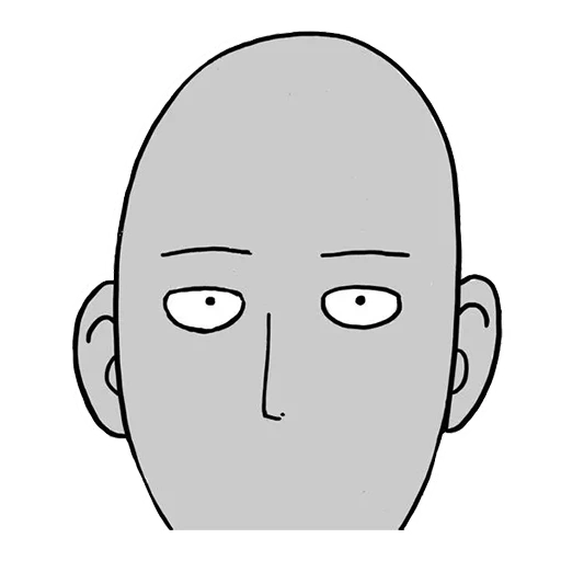 saitama meme face, cabeza de saitama, saitama feys, dibujo, cabeza de saitama