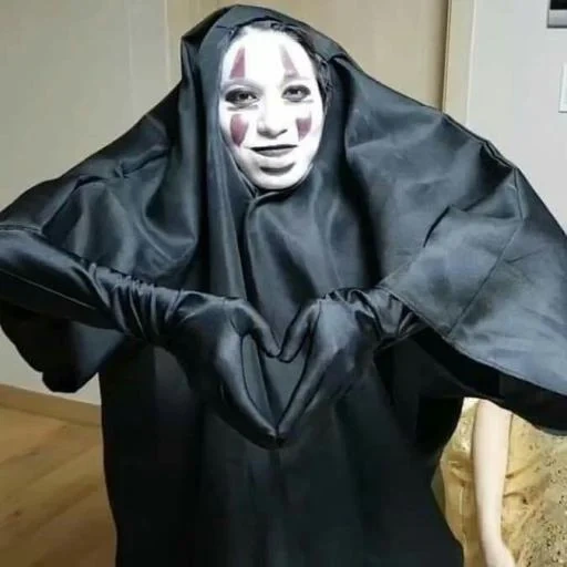 caonasy, halloween, costume mask, the costume of the nun, twice helloween