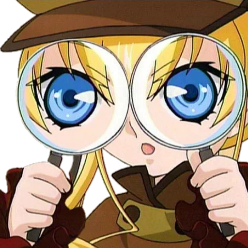 anime, anime with a magnifying glass, rozen maiden, anime characters, anime what is the irony