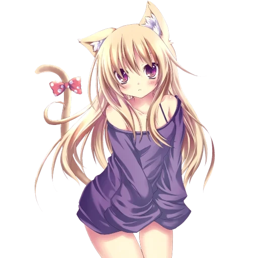 nekan, anime nyashki, anime nyashka, gato de anime, chicas de anime encantadores nyashki