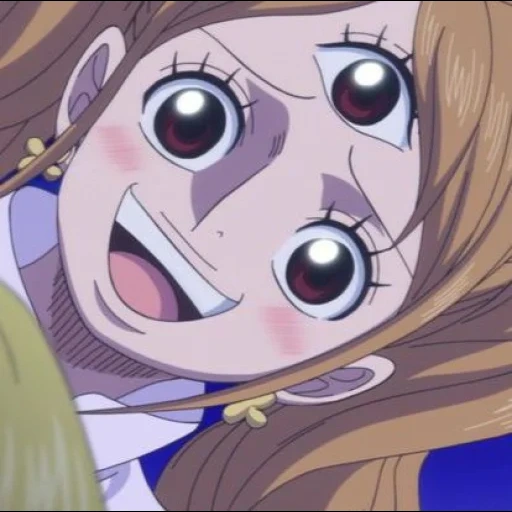 one piece, van pis 787, anime girls, one piece anime, pudding van pis 3 eyes