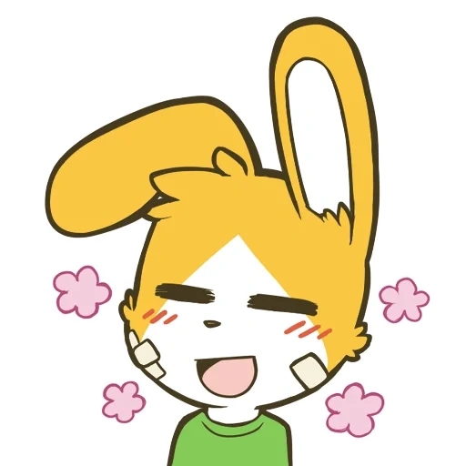 chibi, anime, emoji kaninchen, anime charaktere