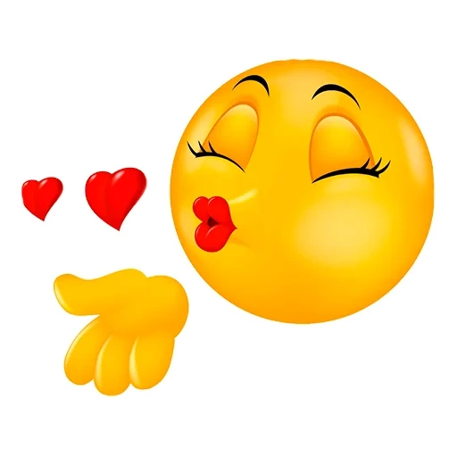 the kiss, ich küsse dich, der kuss des smileys, fliegender kuss smiley, dies ist ein warmer teil meines smiley-kisses