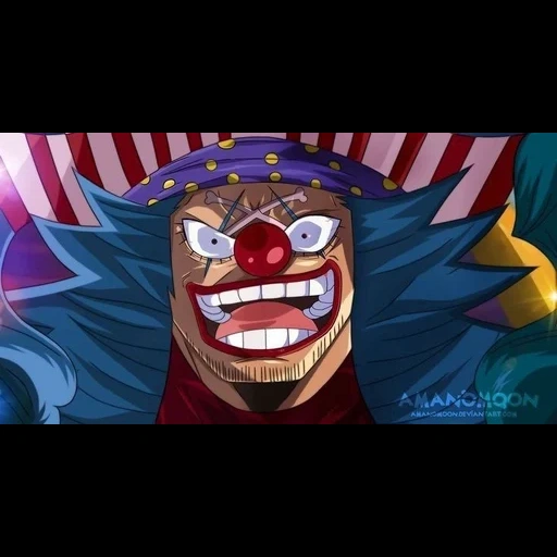 baggi, one piece, baggi van pis, captain baggi van pis, clown baggi van pis impel down