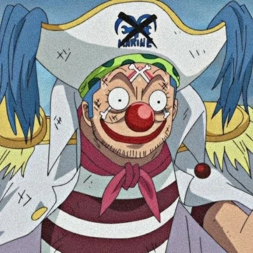 one piece, clown baggi, baggi van pis, buggy the clown, captain baggi van pis