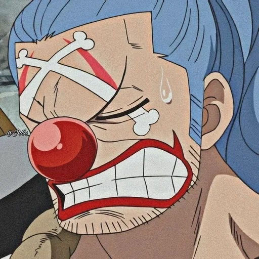 one piece, clown baggi, baggi van pis, anime one piece, baggie van pis team