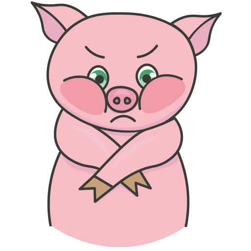 pig, pigue, pink pig, pig pig, piggy with a white background