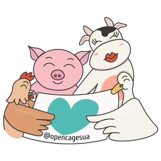 dear piglet, piglets a couple, 2 pigs in love, the piglet is a heart