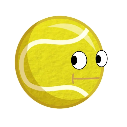 smiling face, tennis ball, bfdi tennis ball, smiley face tuba, smiling face yellow ball