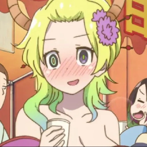 animation creativity, kobayashi anime, cartoon character, kobayashi's dragon maid, anime dragon maid kobayashi