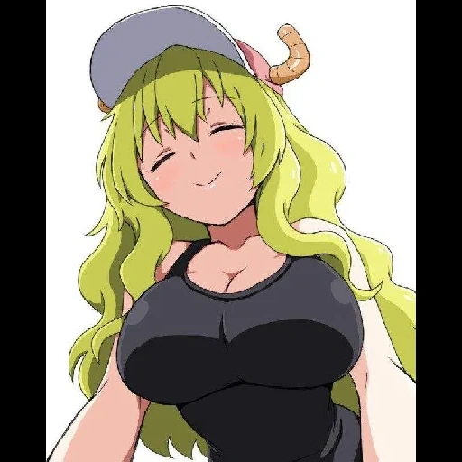 lucoa, anime kobayashi lucoa, kobayashis dienstmädchen lucoa, kobayashis drachenmädchen, anime kobayashi lucoa big milk