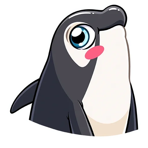 orca orca orca, pinguino modello carino