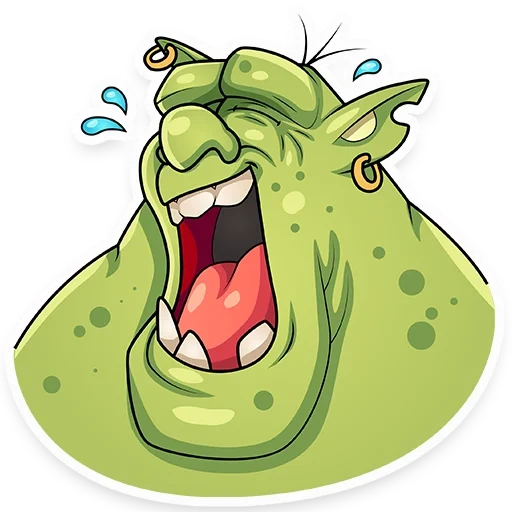 orc, lizun, dessins animés de lizun ghostbusters