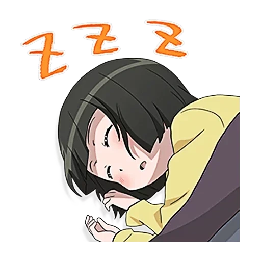 anime, imagen, personajes de anime, menher chan está durmiendo, dibujos de anime encantadores