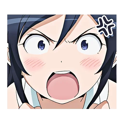 anime, i personaggi degli anime, anime smug face, anime di ayase aragaki, ayase aragaki yandere koske