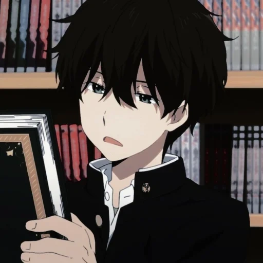 bild, anime jungs, anime hyouka, khotaro orek, oreki houtarou