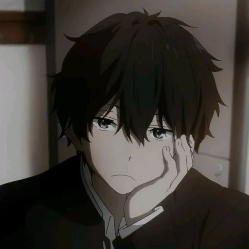 image, les gars de l'anime, oreki hotaro, anime khotaro oreki, semelle des oreks de khotaro