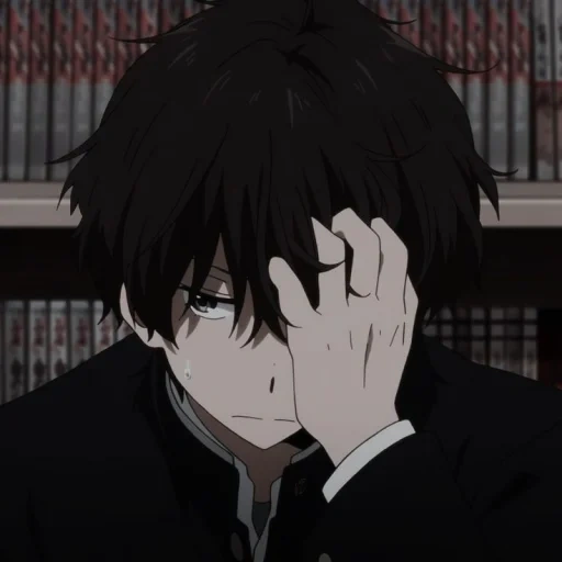 anime, gambar, pria anime, anime sedih, anak laki laki anime sedih