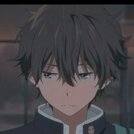 anime, khotaro orek, anime is sad, anime characters, hyouka edit falling youtube