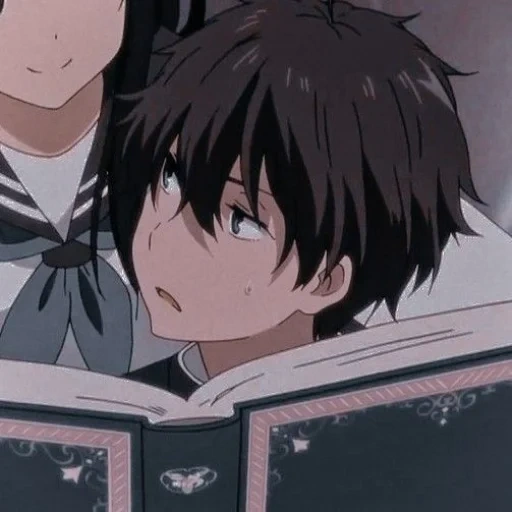 hyouka, picture, hyoka vyandanda, anime characters, anime revenge masamune kuna