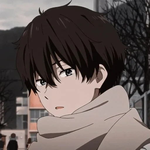 anime, hyouka, figure, oreki 9:16, aesthetical anime boy