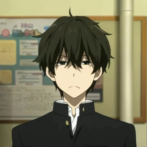 animação, animação hyouka, oreki houtarou, personagem de anime, oreki profile iconic