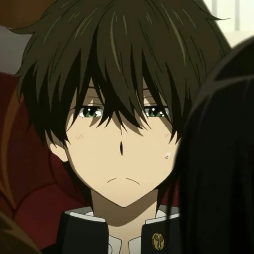 menino anime, animação fofa, oreki houtarou, personagem de anime, café de anime noguchi taro