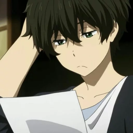 immagine, idee anime, oreki hotaaro, oreki houtarou, personaggi anime