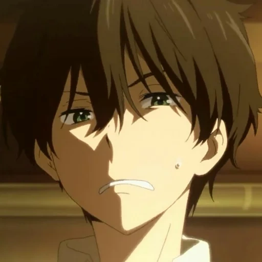 gambar, anime guys, oreki hotaro, karakter anime, hyka tv series 2012 hyouka